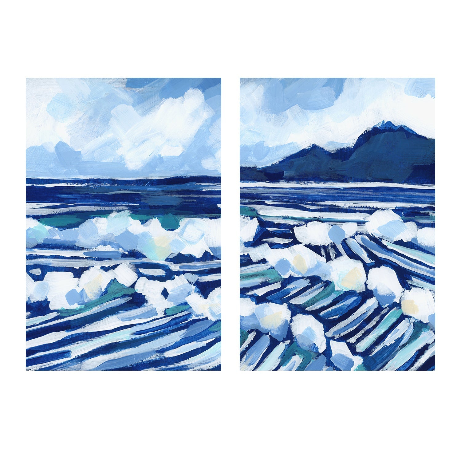wall-art-print-canvas-poster-framed-Grecian Tides , Style A & B , Set Of 2 , By Jetty Home-1