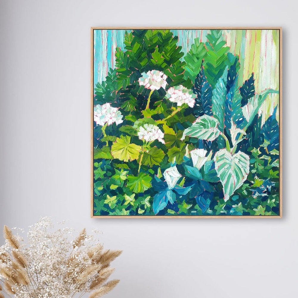 wall-art-print-canvas-poster-framed-Green Composition-by-Ekaterina Prisich-Gioia Wall Art
