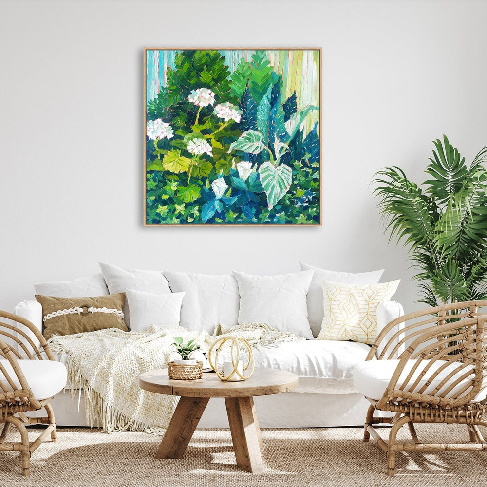 wall-art-print-canvas-poster-framed-Green Composition-by-Ekaterina Prisich-Gioia Wall Art