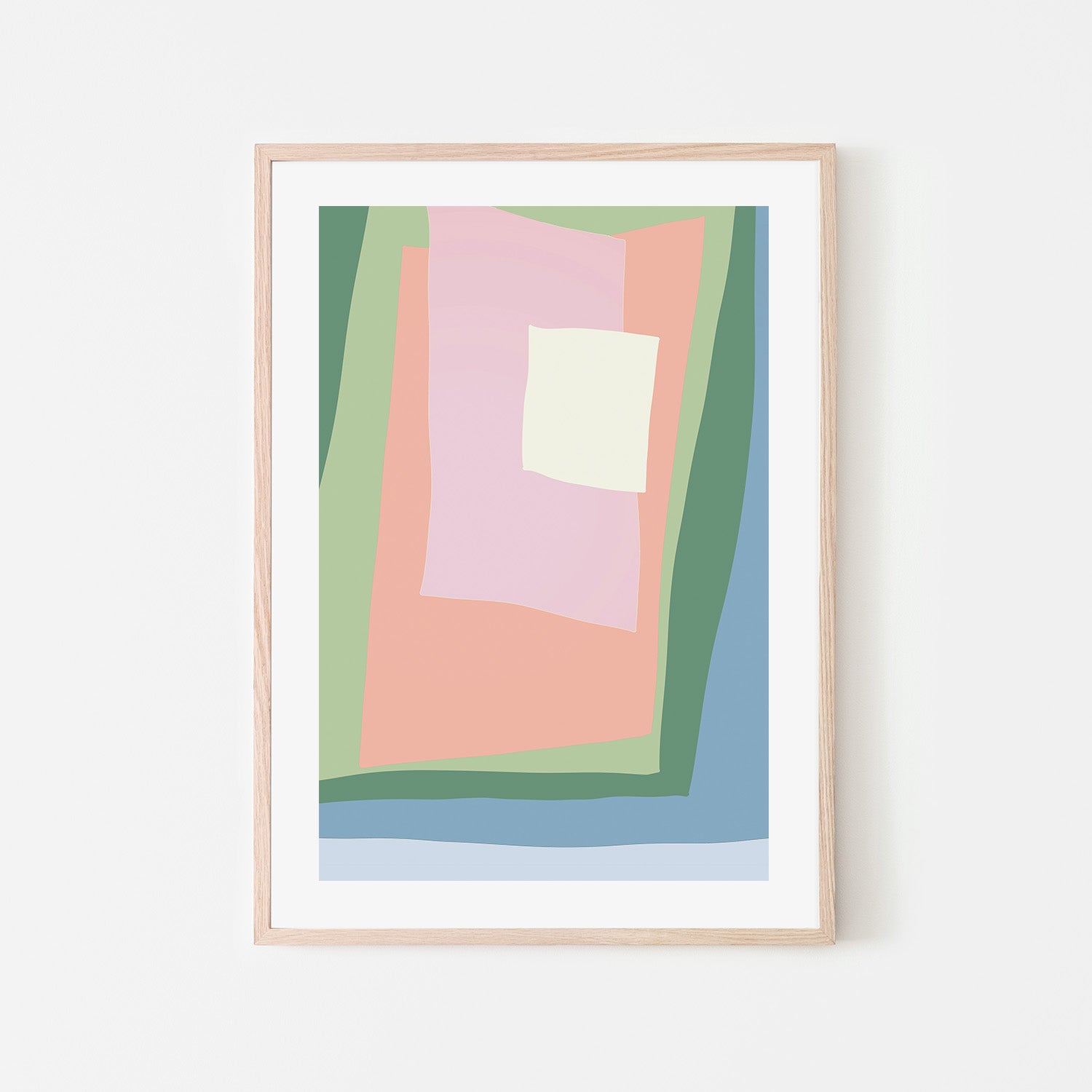 wall-art-print-canvas-poster-framed-Green Cut Out, Style A , By JL Design-6