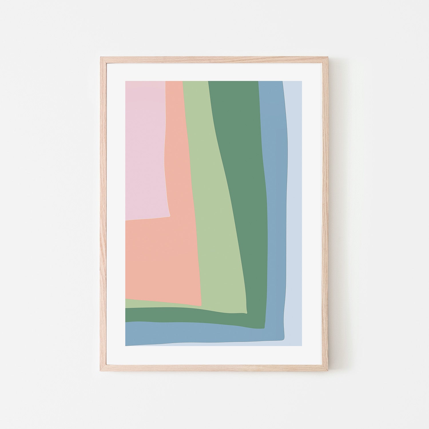 wall-art-print-canvas-poster-framed-Green Cut Out, Style B , By JL Design-6