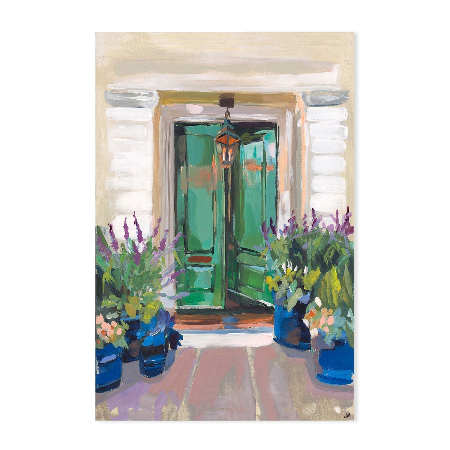 wall-art-print-canvas-poster-framed-Green Doors-by-Jenny Westenhofer Art-Gioia Wall Art