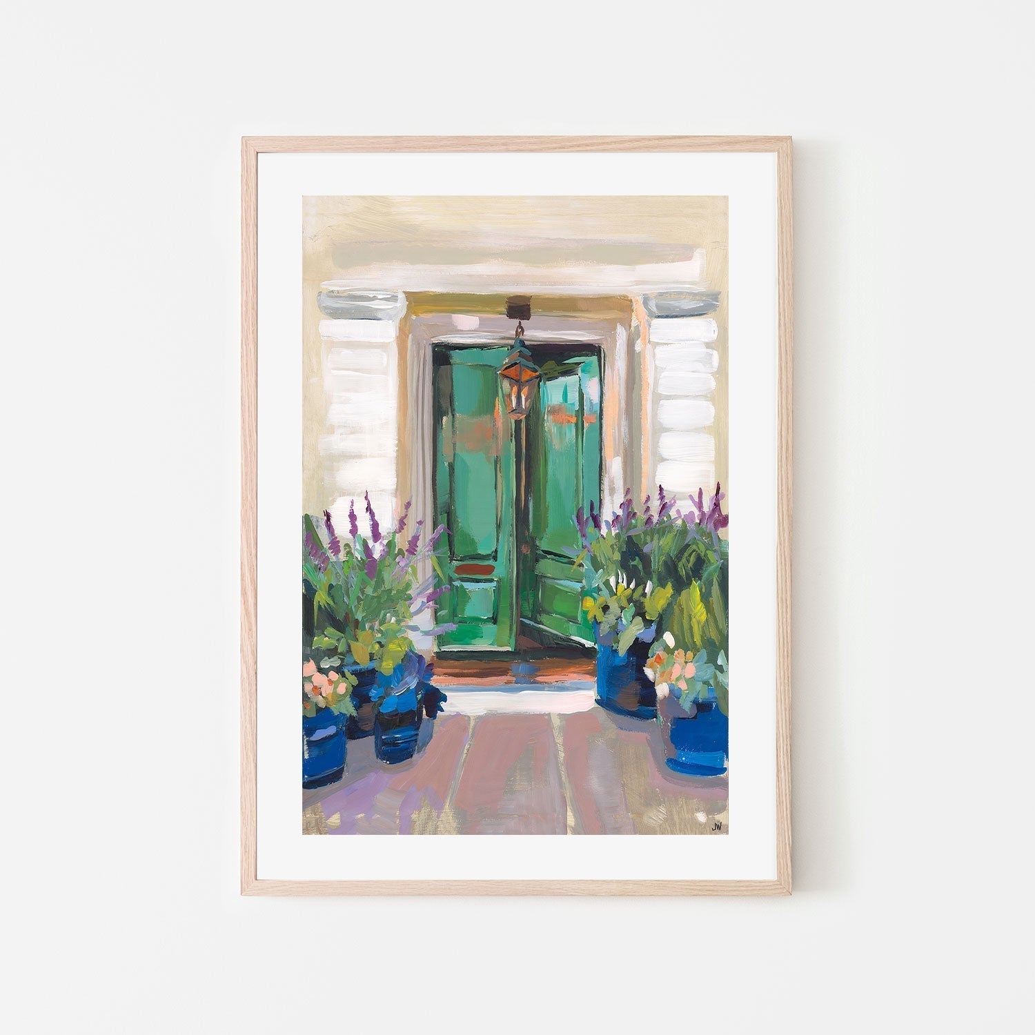 wall-art-print-canvas-poster-framed-Green Doors-by-Jenny Westenhofer Art-Gioia Wall Art