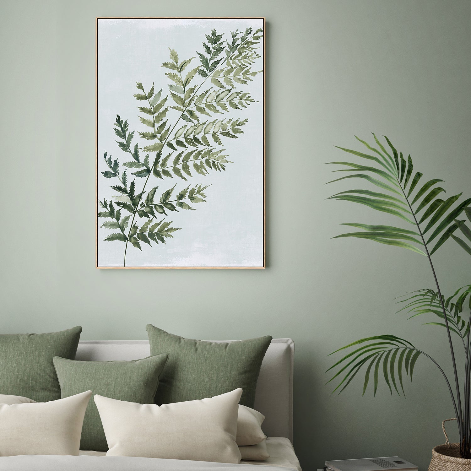 wall-art-print-canvas-poster-framed-Green Fern, Style A , By Asia Jensen-7