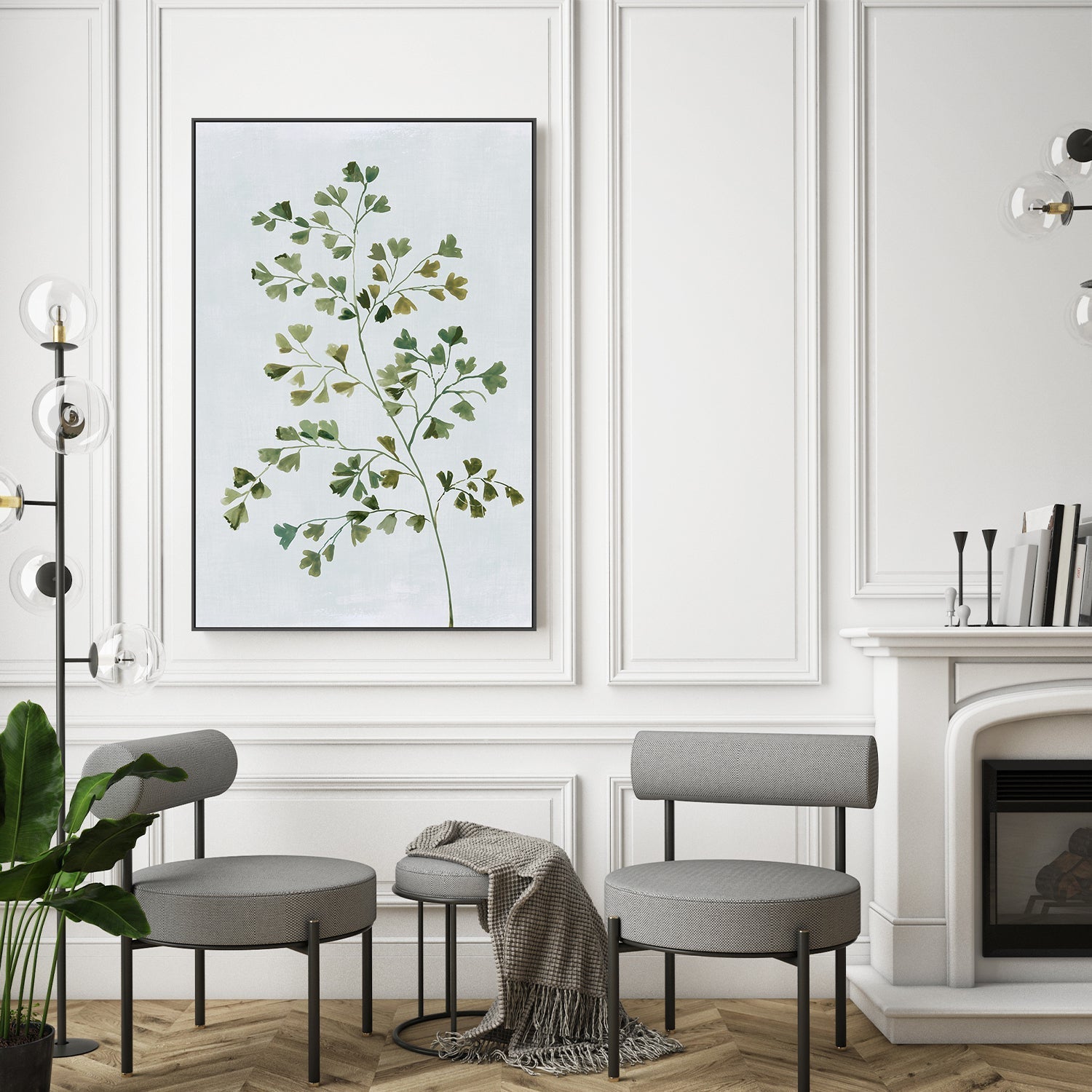 wall-art-print-canvas-poster-framed-Green Fern, Style B , By Asia Jensen-7