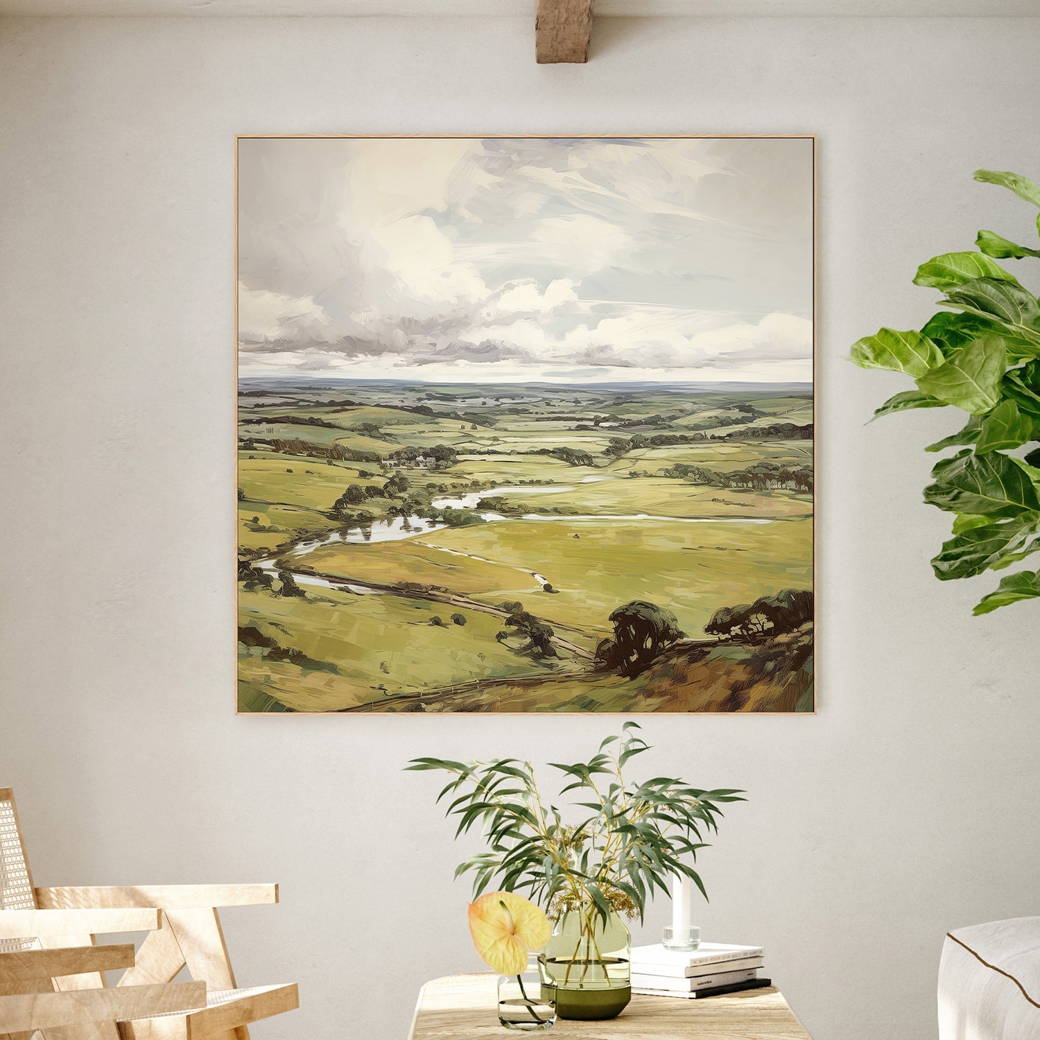 wall-art-print-canvas-poster-framed-Green Hill Vista , By Raymond Powers-2