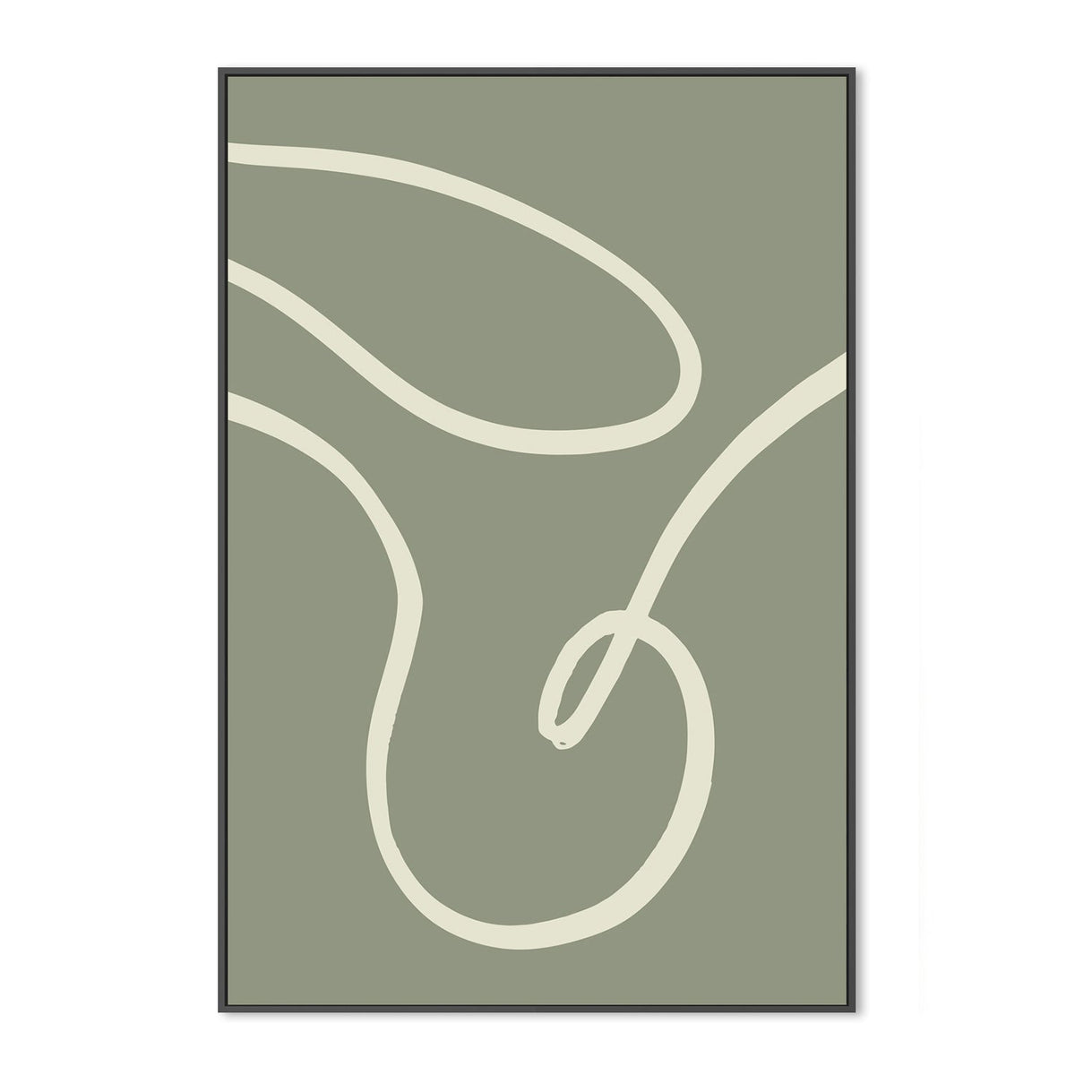 wall-art-print-canvas-poster-framed-Green Line, Style A-GIOIA-WALL-ART
