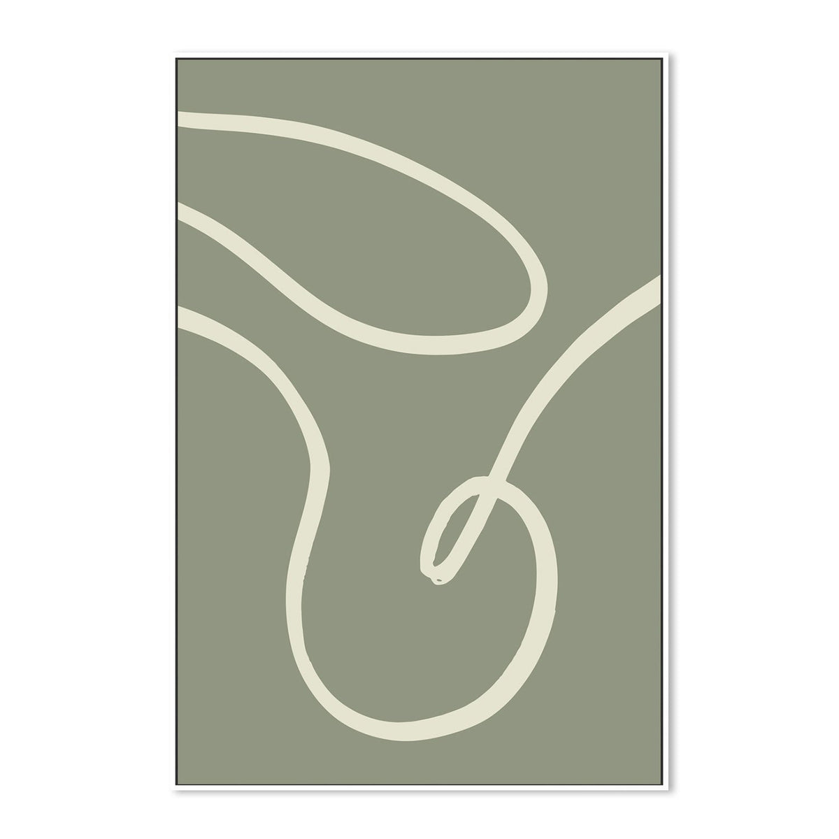 wall-art-print-canvas-poster-framed-Green Line, Style A-GIOIA-WALL-ART