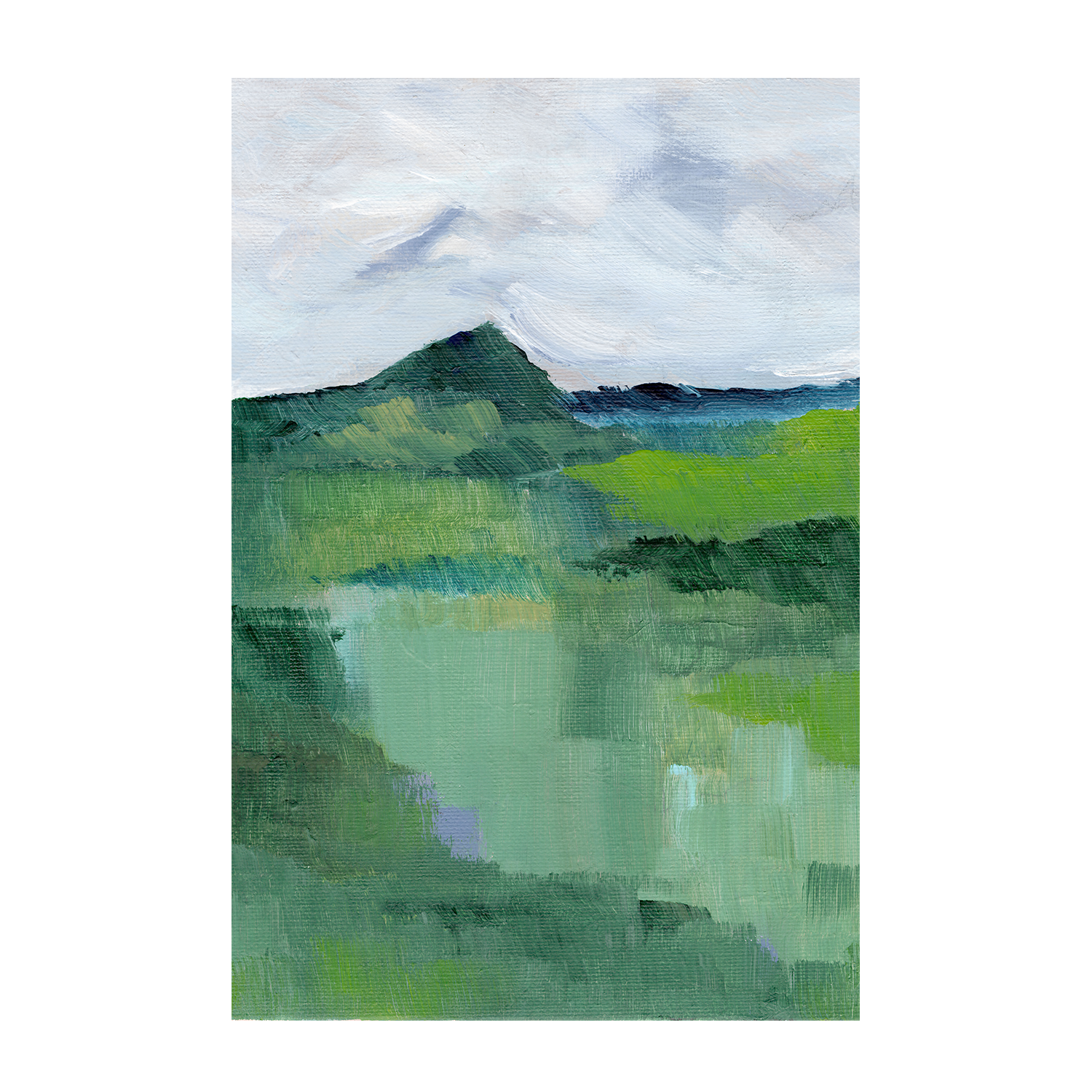 wall-art-print-canvas-poster-framed-Green, Style B , By Nikita Jariwala-1