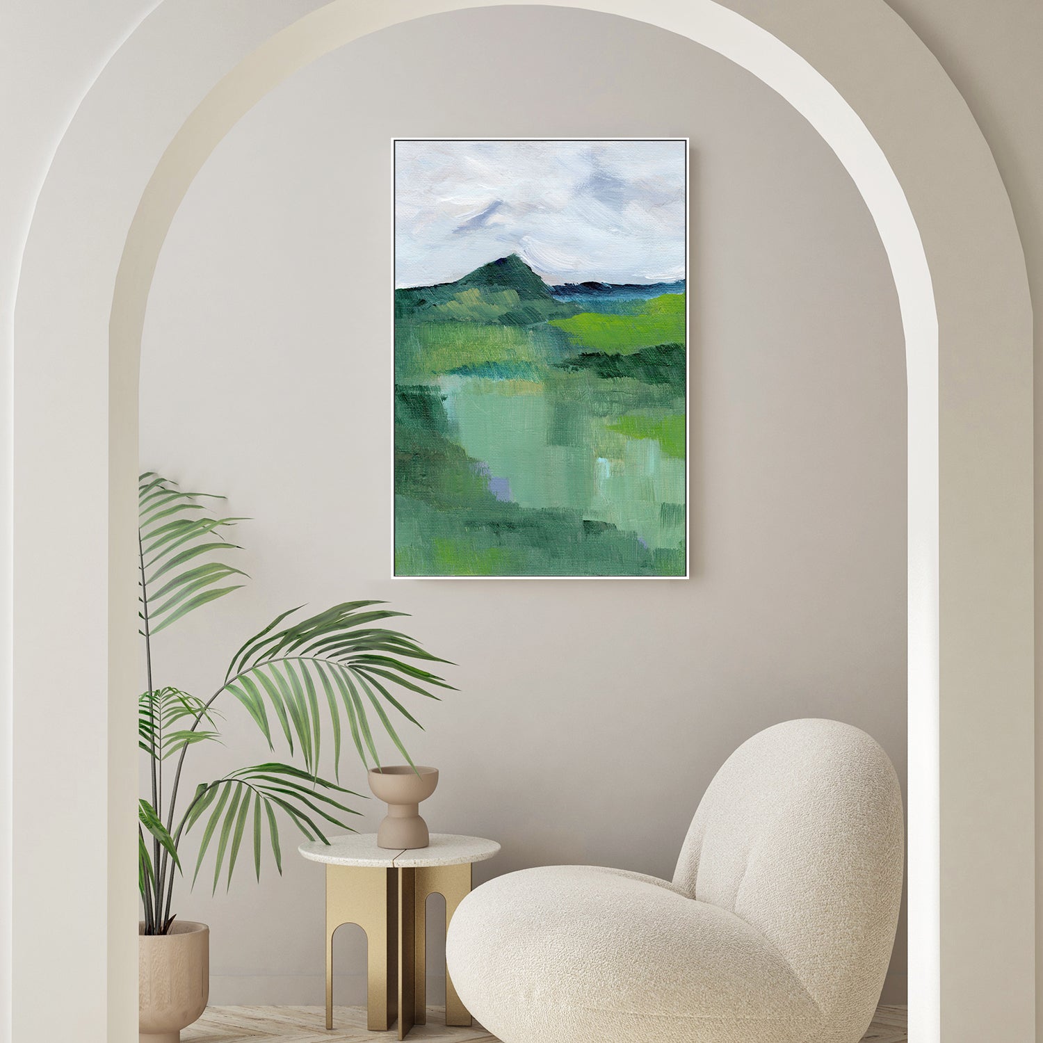 wall-art-print-canvas-poster-framed-Green, Style B , By Nikita Jariwala-7