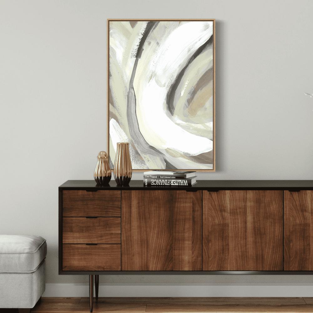 wall-art-print-canvas-poster-framed-Green Swirl-by-Emily Wood-Gioia Wall Art