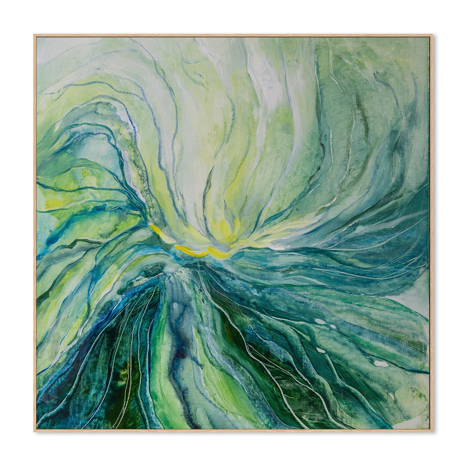 wall-art-print-canvas-poster-framed-Green Waves-4
