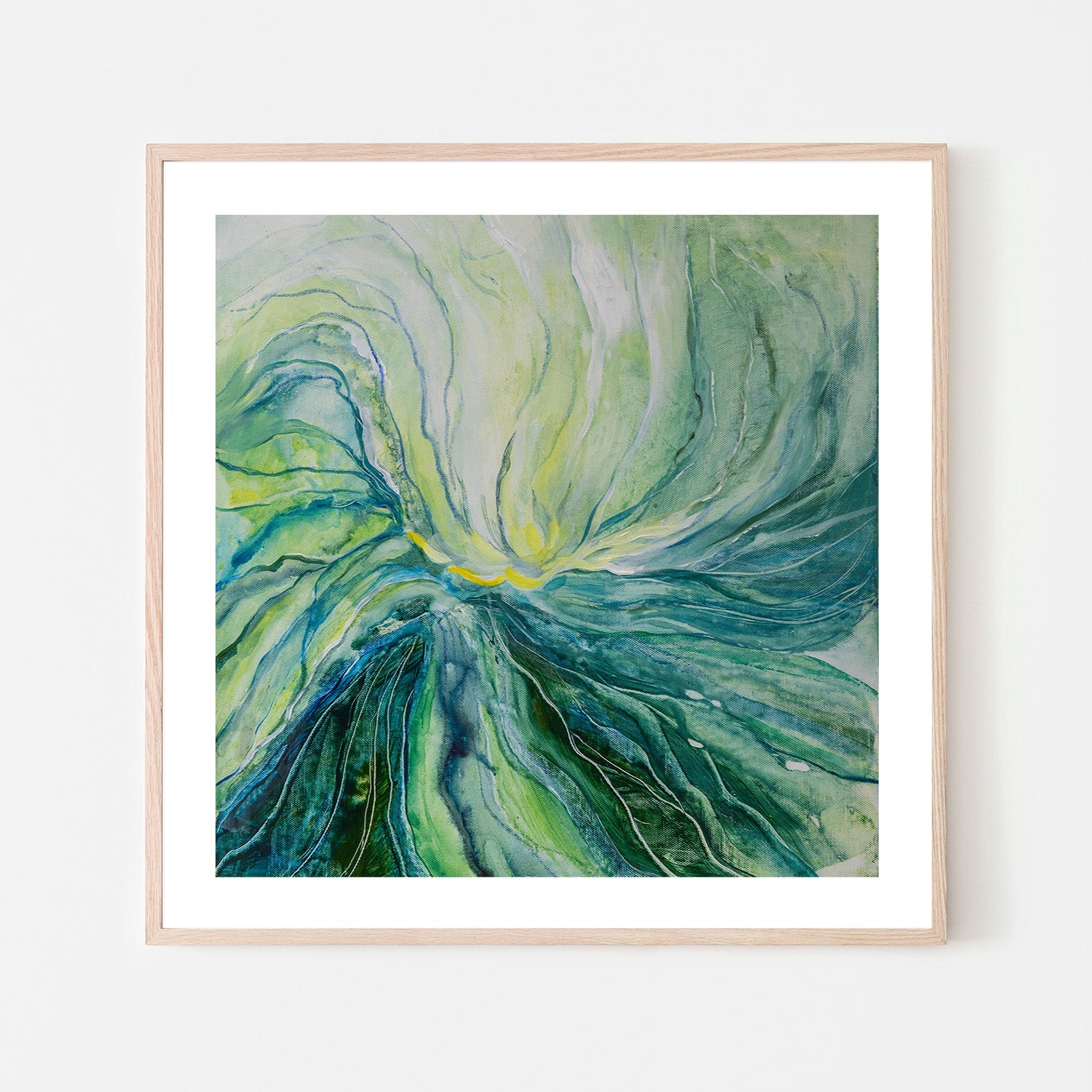 wall-art-print-canvas-poster-framed-Green Waves-6