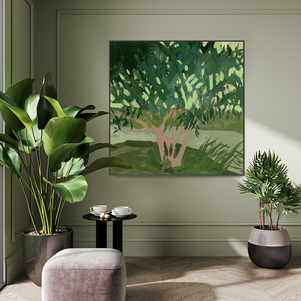 wall-art-print-canvas-poster-framed-Green Willow Tree-GIOIA-WALL-ART