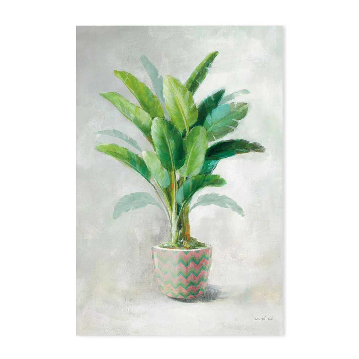 wall-art-print-canvas-poster-framed-Greenhouse Palm, Set of 2-by-Danhui Nai-Gioia Wall Art