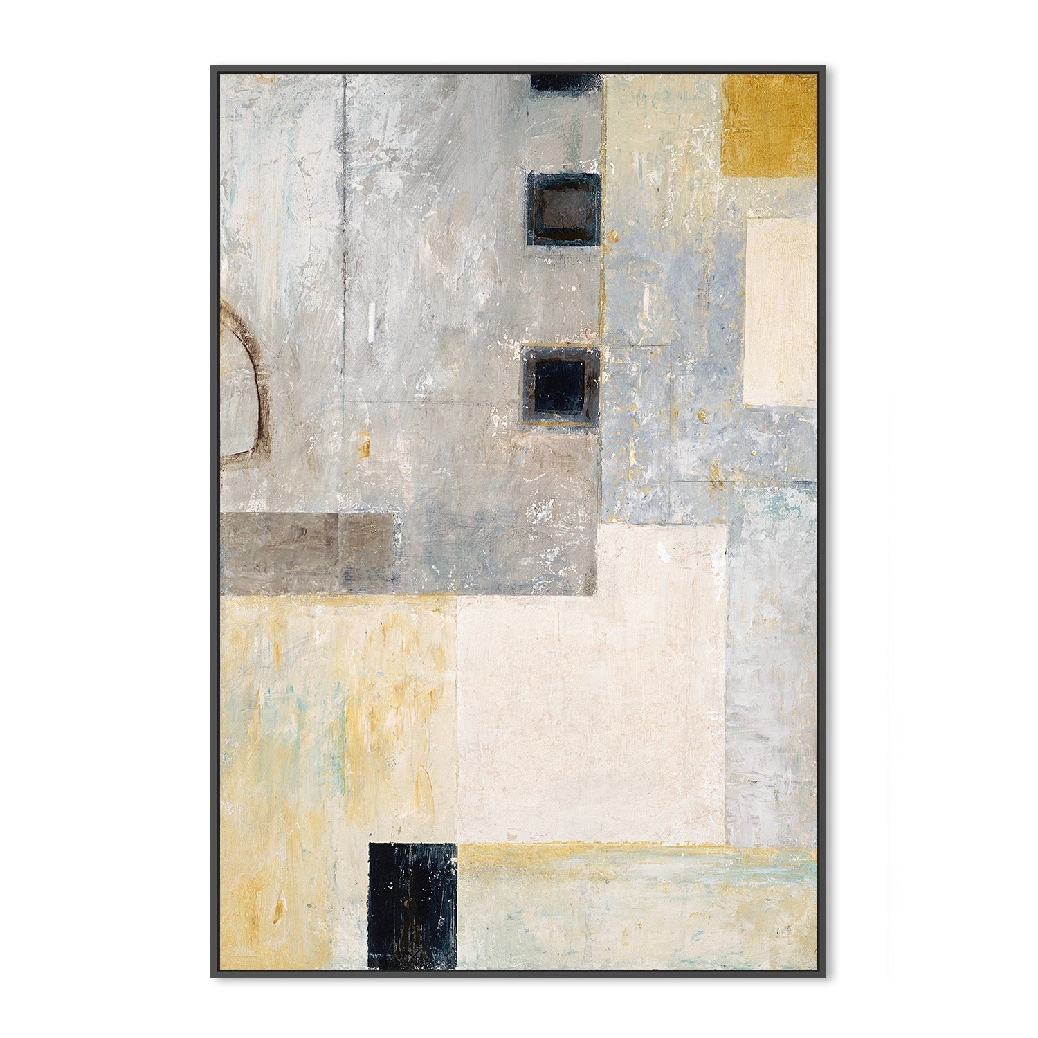 wall-art-print-canvas-poster-framed-Grey City Blocks, Style A , By Chris Mills-3