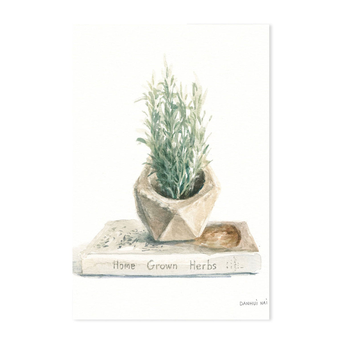 wall-art-print-canvas-poster-framed-Grown at Home, Set of 2-by-Danhui Nai-Gioia Wall Art