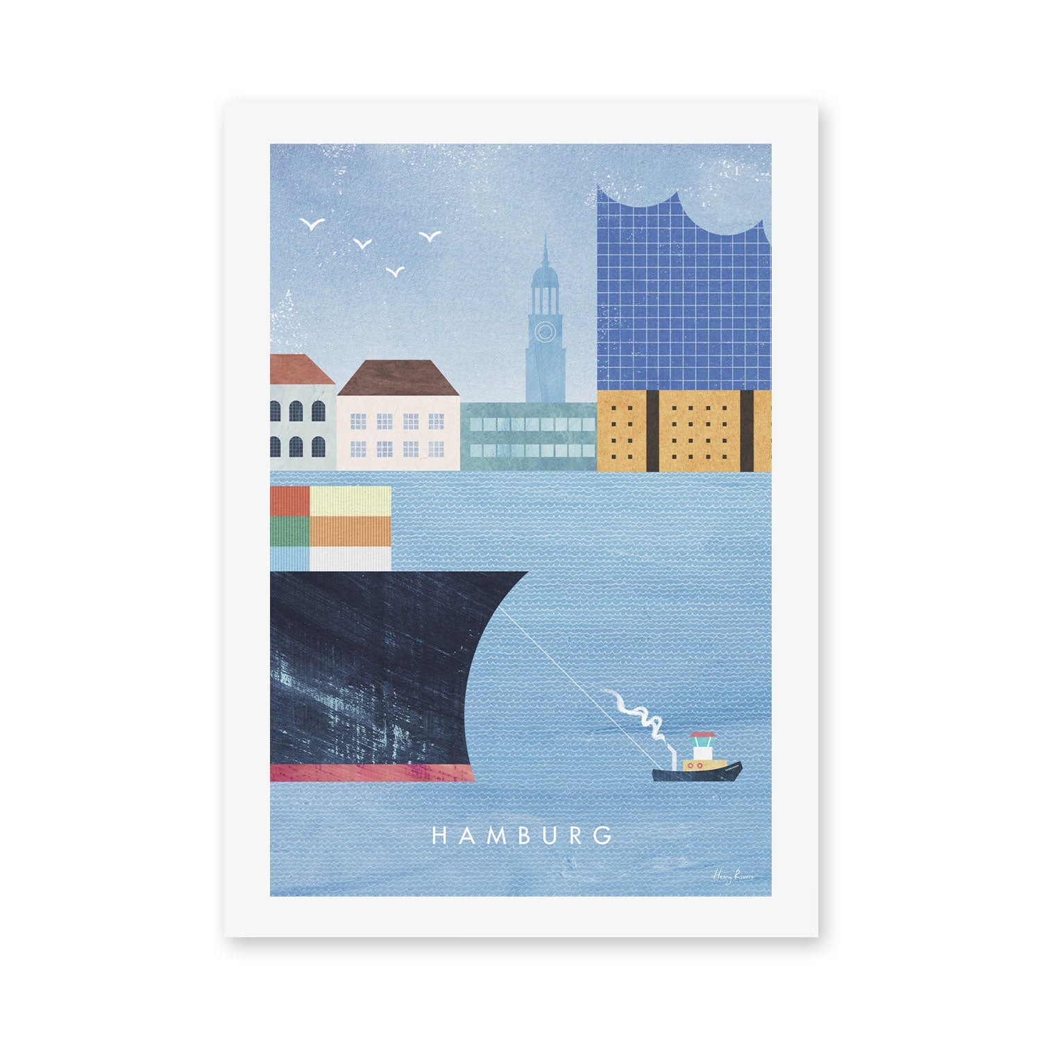 wall-art-print-canvas-poster-framed-Hamburg, Germany , By Henry Rivers-GIOIA-WALL-ART
