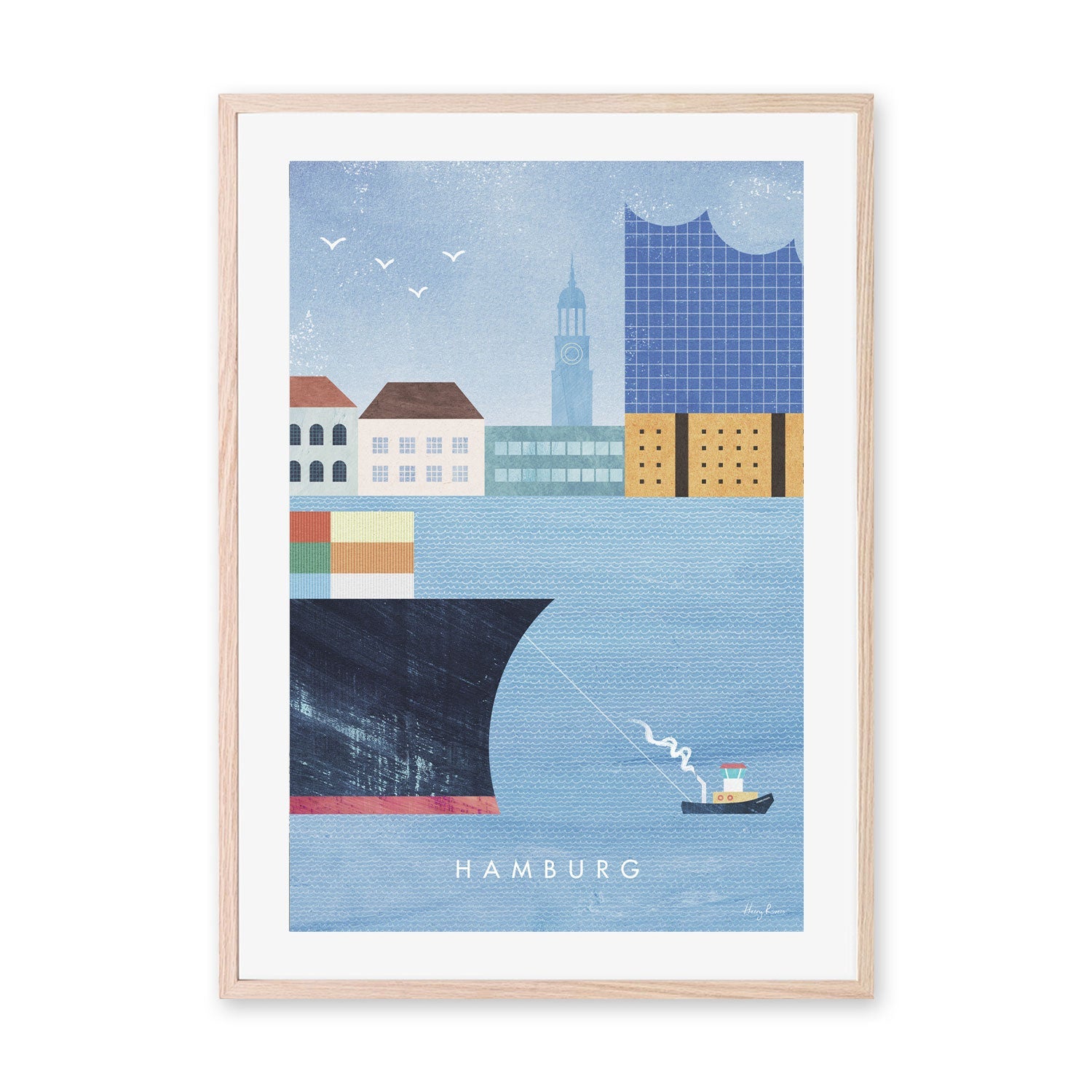 wall-art-print-canvas-poster-framed-Hamburg, Germany , By Henry Rivers-GIOIA-WALL-ART