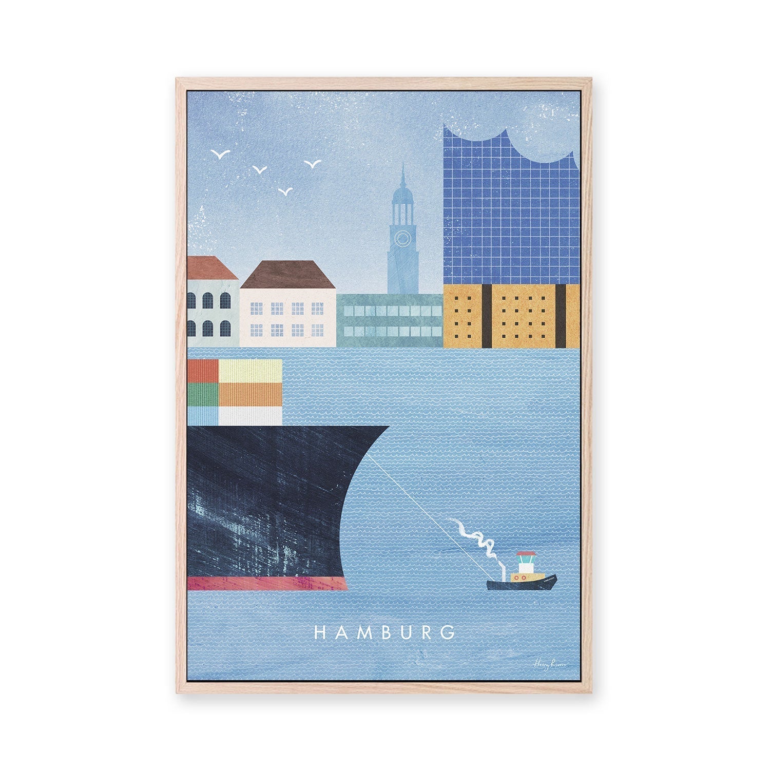 wall-art-print-canvas-poster-framed-Hamburg, Germany , By Henry Rivers-GIOIA-WALL-ART