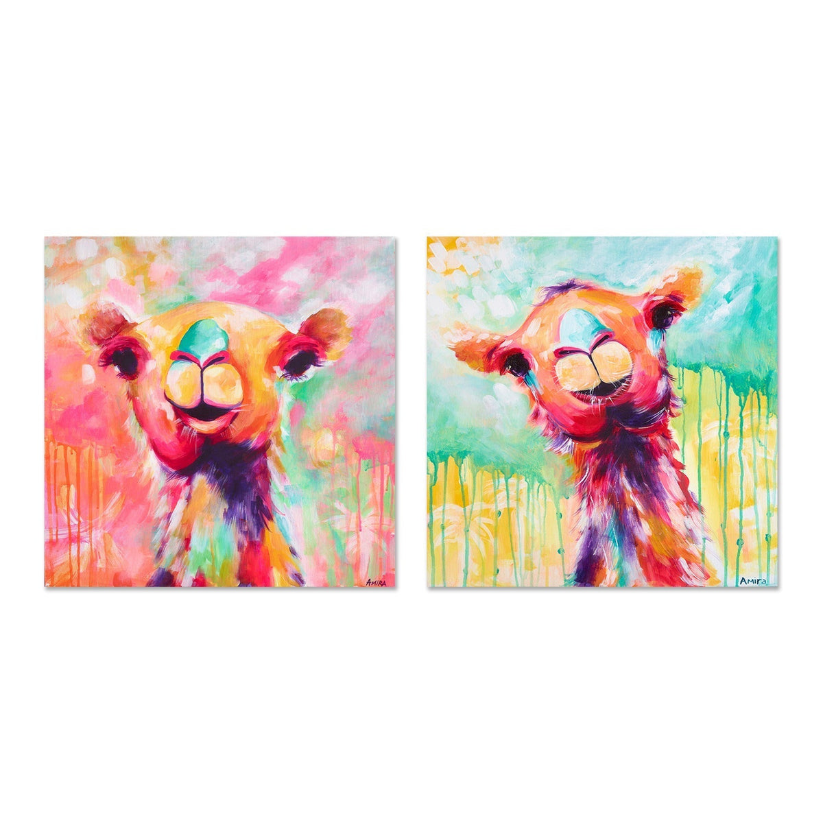 wall-art-print-canvas-poster-framed-Hanna & Clarence, Set Of 2 , By Amira Rahim-GIOIA-WALL-ART