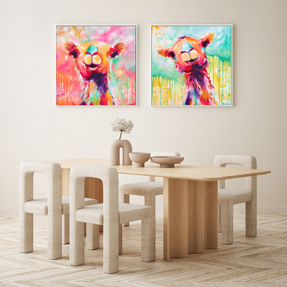 wall-art-print-canvas-poster-framed-Hanna & Clarence, Set Of 2 , By Amira Rahim-GIOIA-WALL-ART