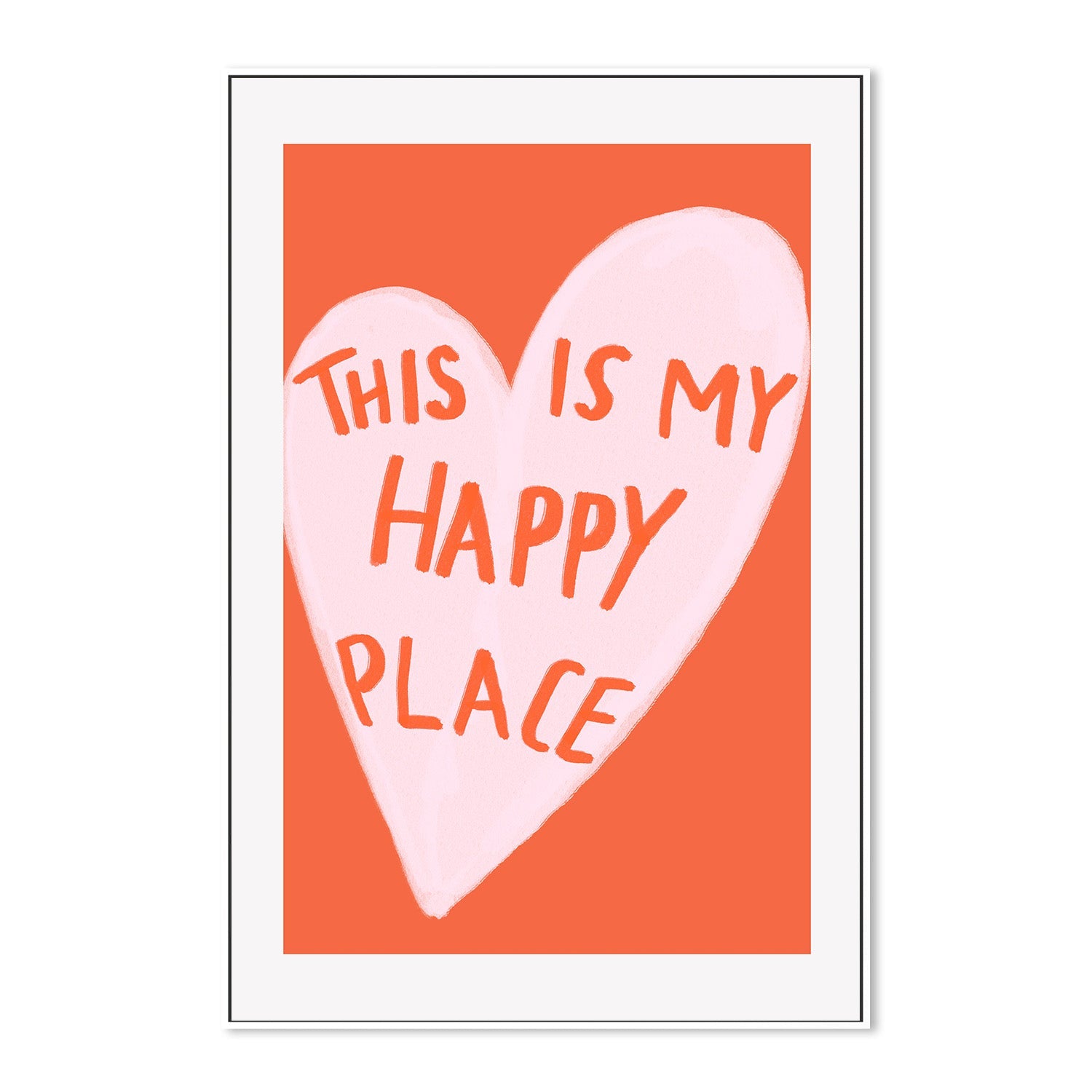 wall-art-print-canvas-poster-framed-Happy Heart Message-5