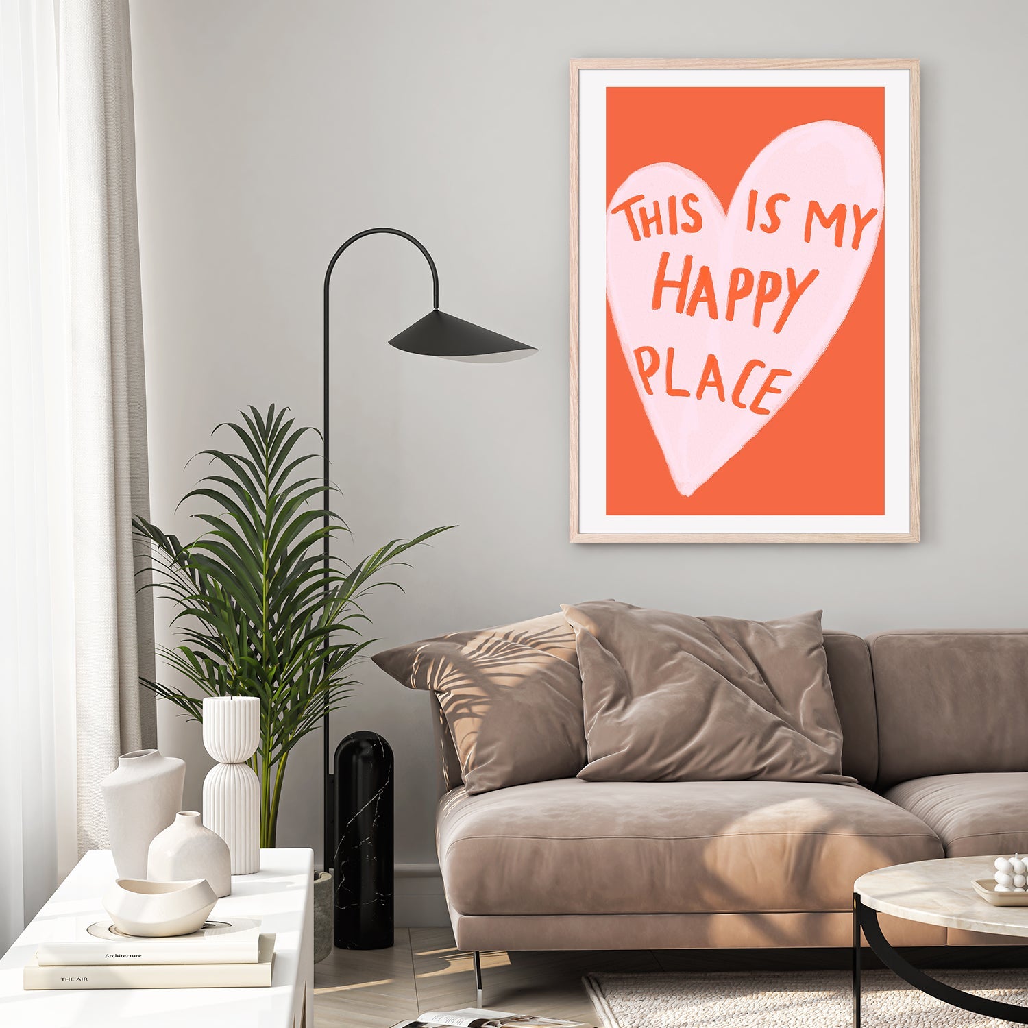 wall-art-print-canvas-poster-framed-Happy Heart Message-9