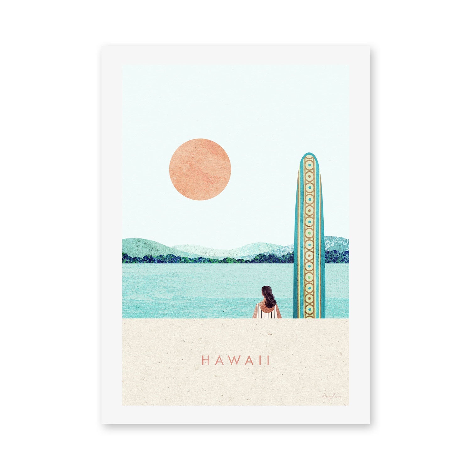wall-art-print-canvas-poster-framed-Hawaii Surf , By Henry Rivers-GIOIA-WALL-ART