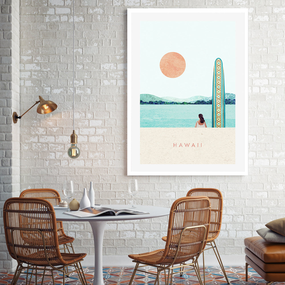 wall-art-print-canvas-poster-framed-Hawaii Surf , By Henry Rivers-GIOIA-WALL-ART