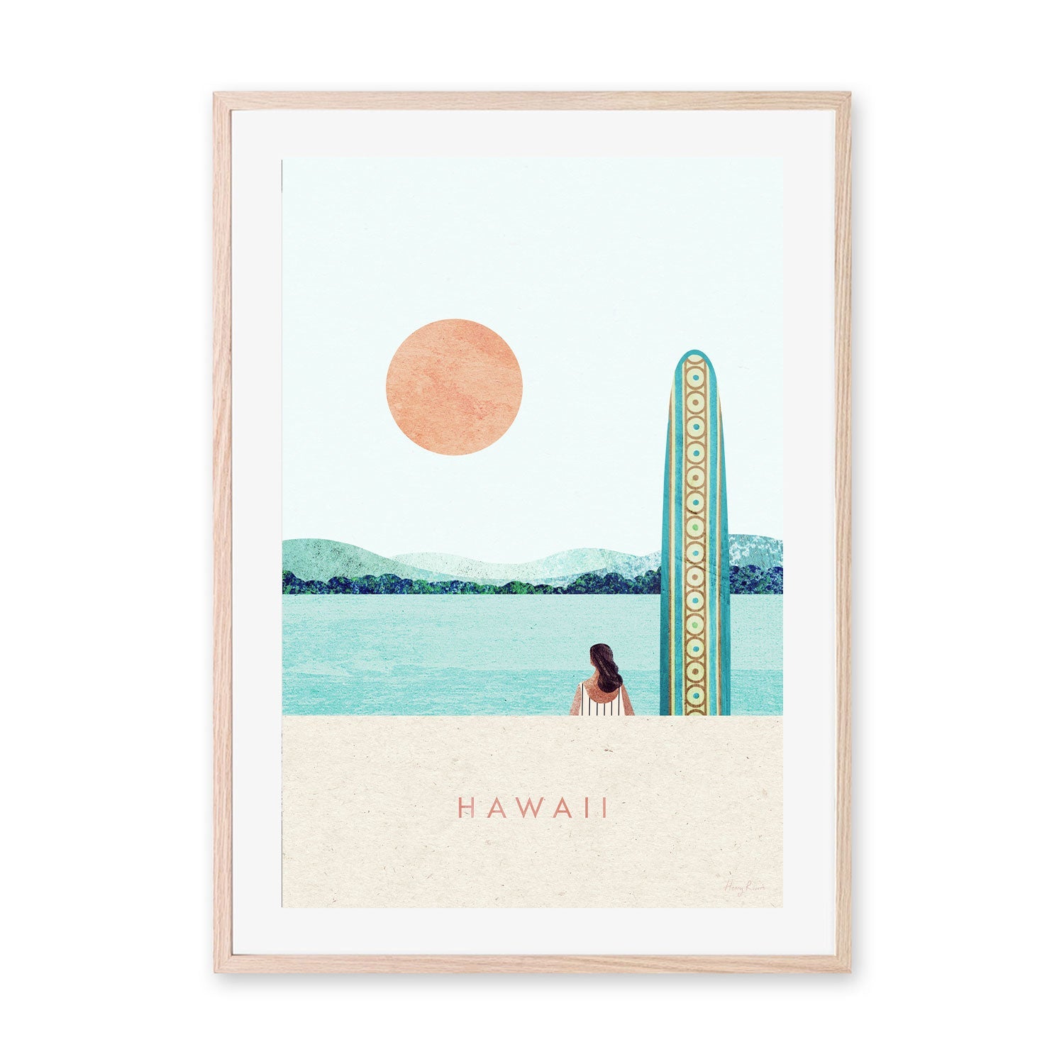 wall-art-print-canvas-poster-framed-Hawaii Surf , By Henry Rivers-GIOIA-WALL-ART