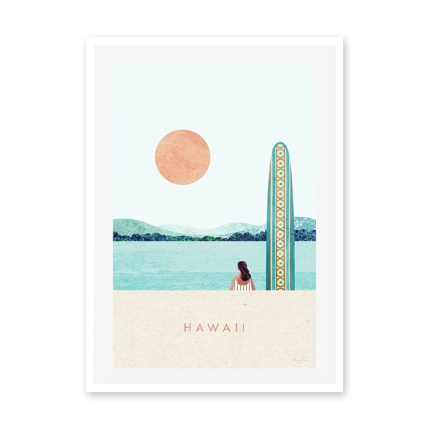 wall-art-print-canvas-poster-framed-Hawaii Surf , By Henry Rivers-GIOIA-WALL-ART