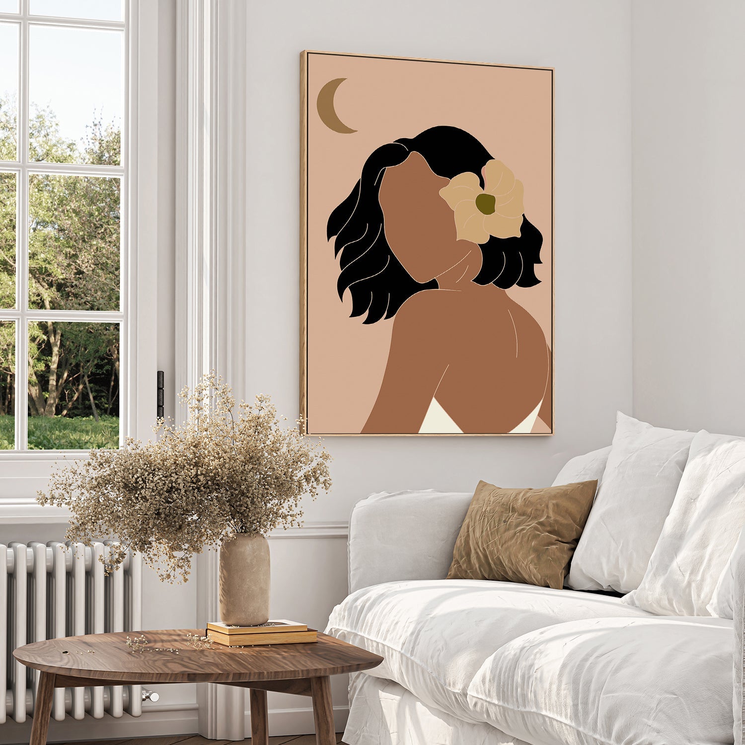 wall-art-print-canvas-poster-framed-Hawaiian Simple Woman Portrait-7