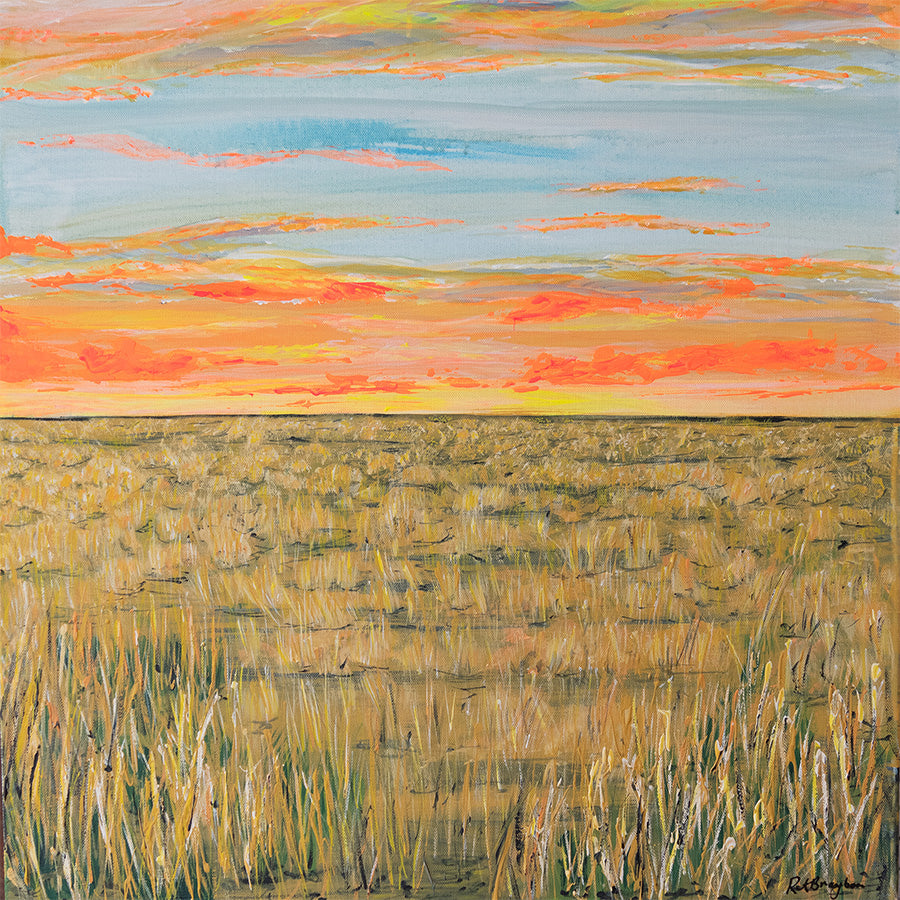 wall-art-print-canvas-poster-framed-Hay Plains at Sunset-1