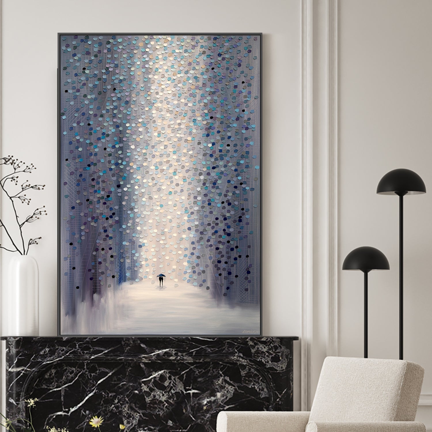wall-art-print-canvas-poster-framed-Hazy Rain-2