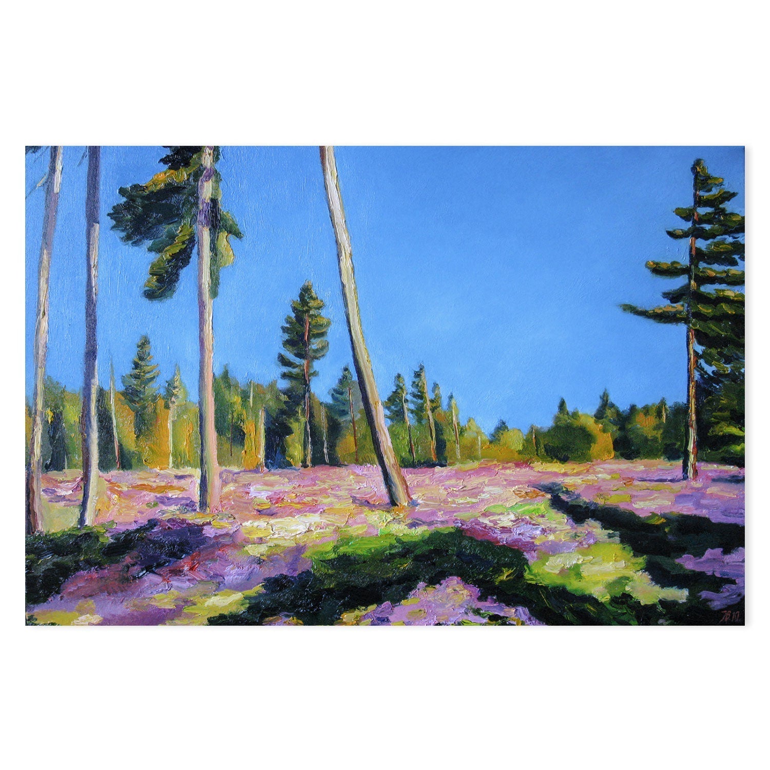 wall-art-print-canvas-poster-framed-Heather In Bloom , By Ieva Baklane-GIOIA-WALL-ART