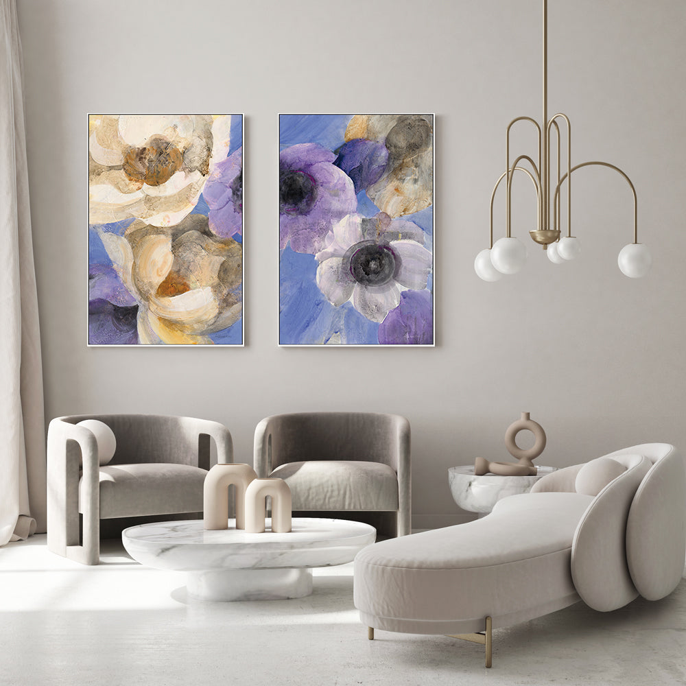 wall-art-print-canvas-poster-framed-Heather, Style A & B, Set Of 2 , By Albena Hristova-GIOIA-WALL-ART