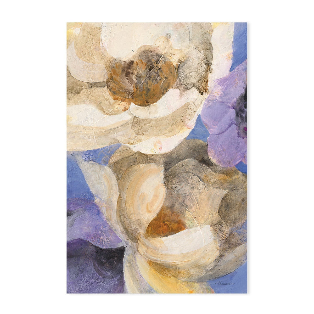 wall-art-print-canvas-poster-framed-Heather, Style A & B, Set Of 2 , By Albena Hristova-GIOIA-WALL-ART