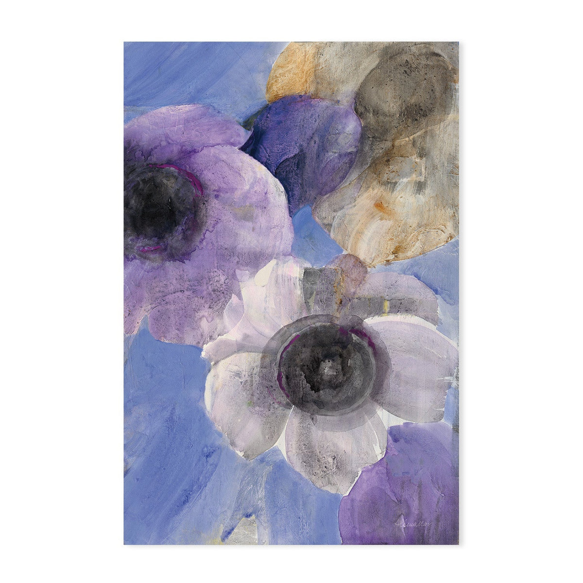 wall-art-print-canvas-poster-framed-Heather, Style A & B, Set Of 2 , By Albena Hristova-GIOIA-WALL-ART