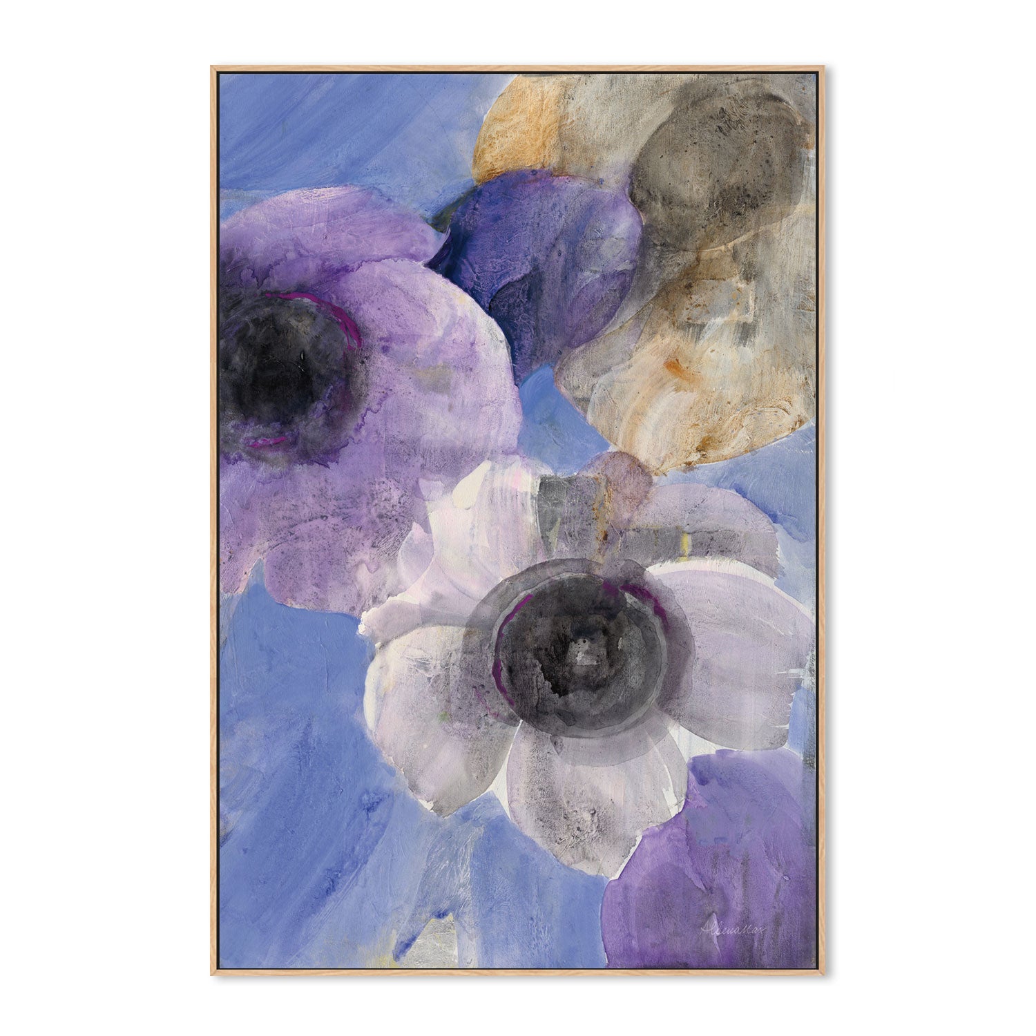 wall-art-print-canvas-poster-framed-Heather, Style B , By Albena Hristova-GIOIA-WALL-ART