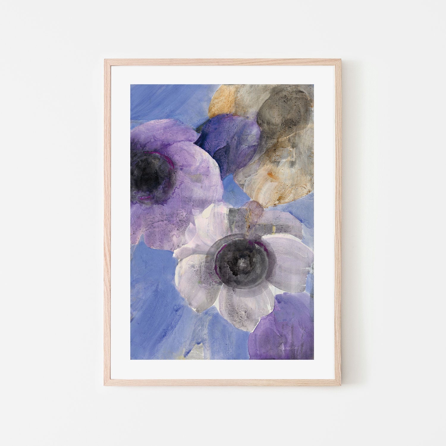 wall-art-print-canvas-poster-framed-Heather, Style B , By Albena Hristova-GIOIA-WALL-ART
