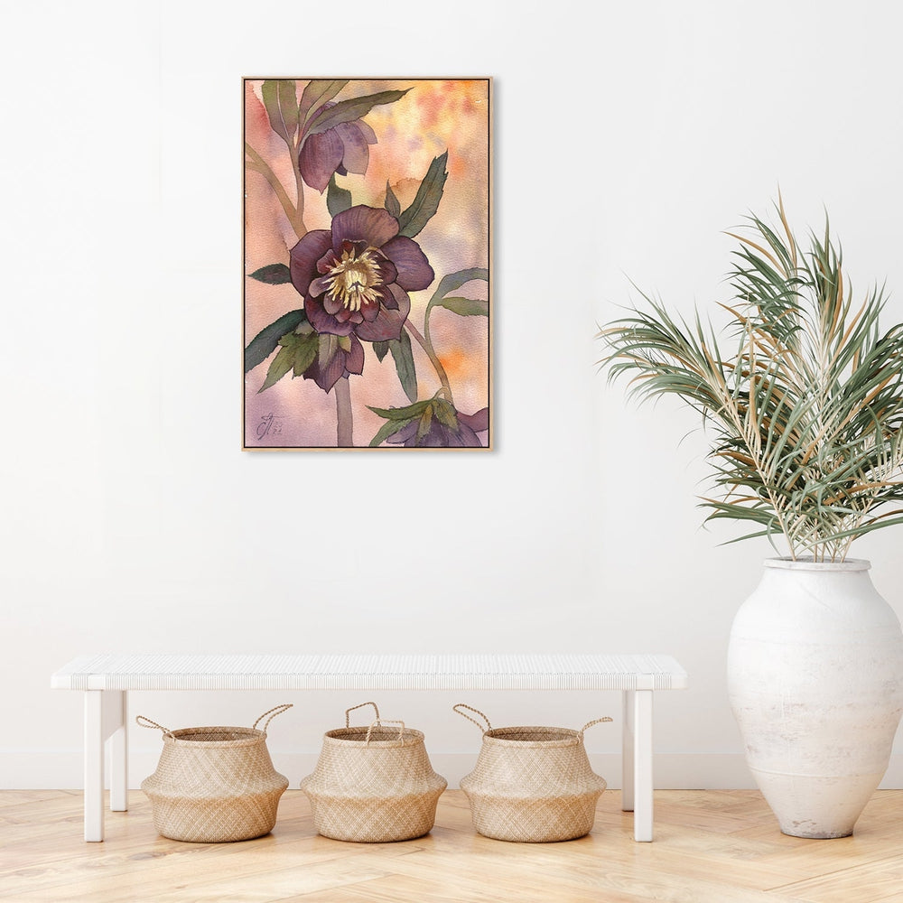 wall-art-print-canvas-poster-framed-Hellebore-by-Ekaterina Prisich-Gioia Wall Art