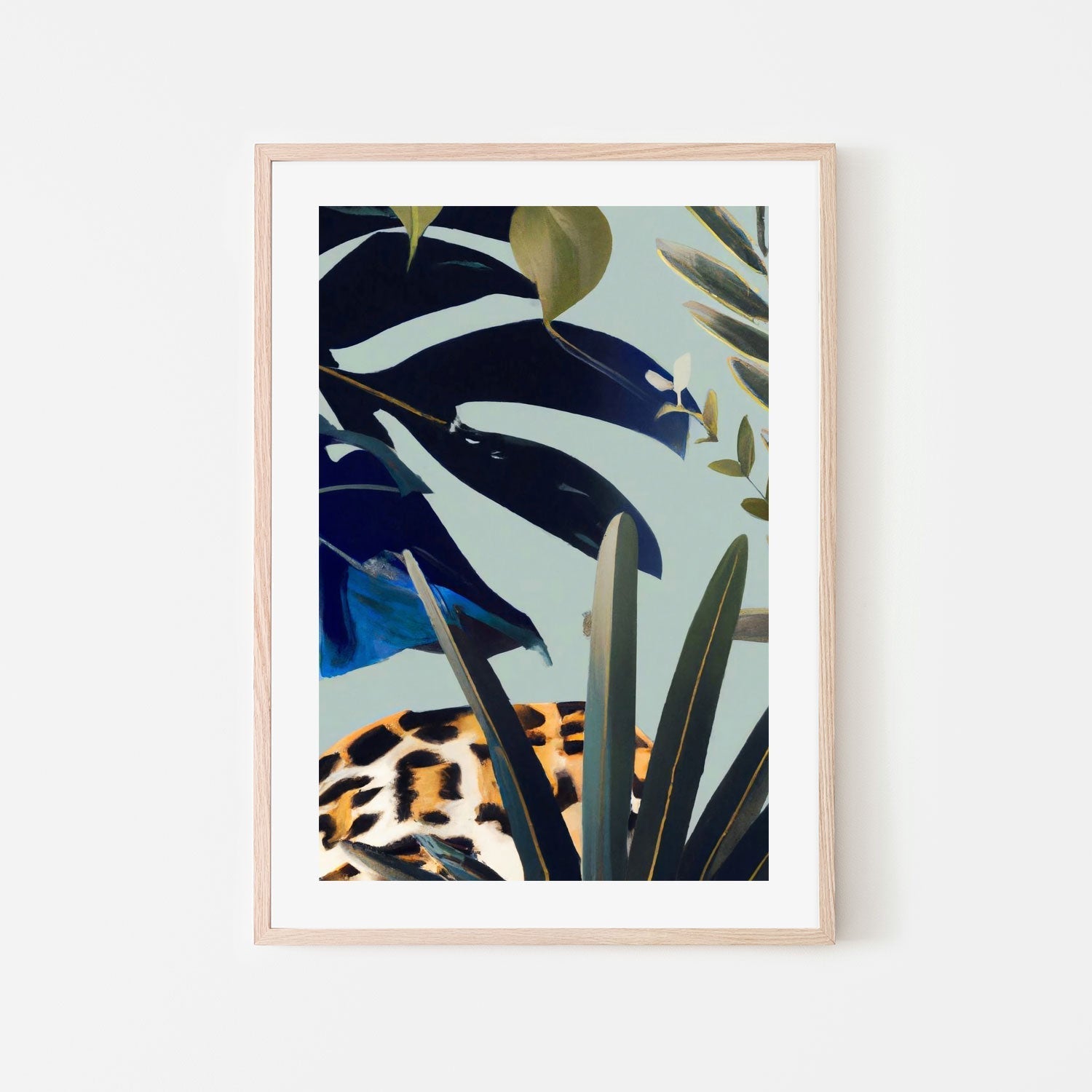 wall-art-print-canvas-poster-framed-Hidden Leopard , By Pictufy-6