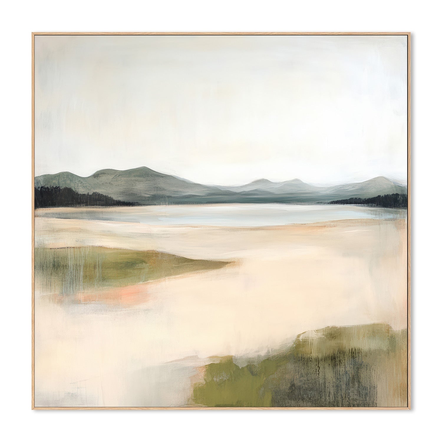 wall-art-print-canvas-poster-framed-High Mountain Lake , By Raymond Powers-4