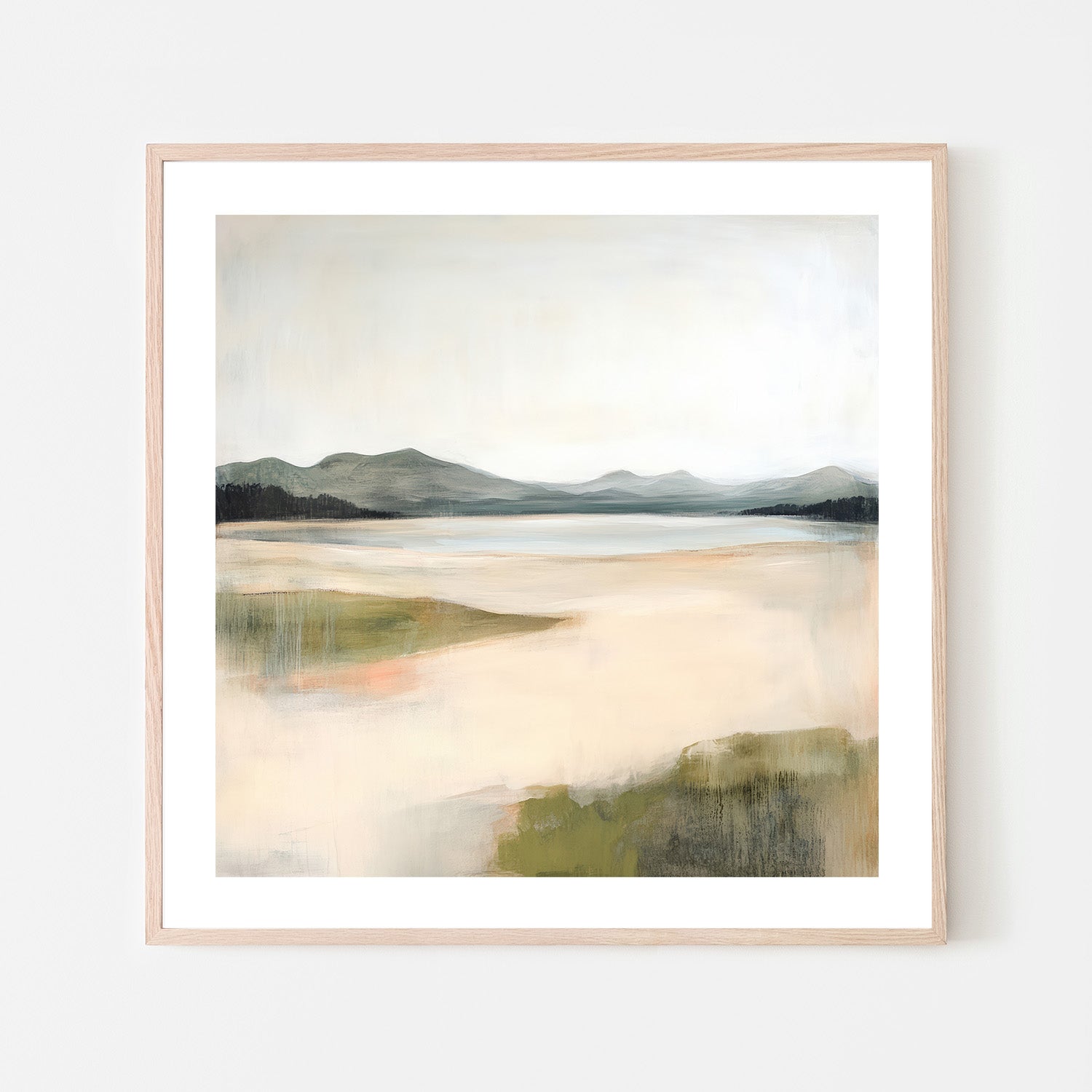 wall-art-print-canvas-poster-framed-High Mountain Lake , By Raymond Powers-6