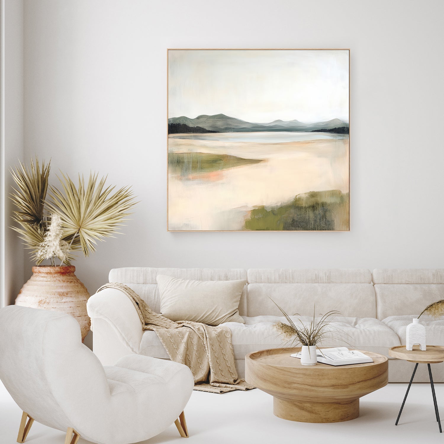 wall-art-print-canvas-poster-framed-High Mountain Lake , By Raymond Powers-7