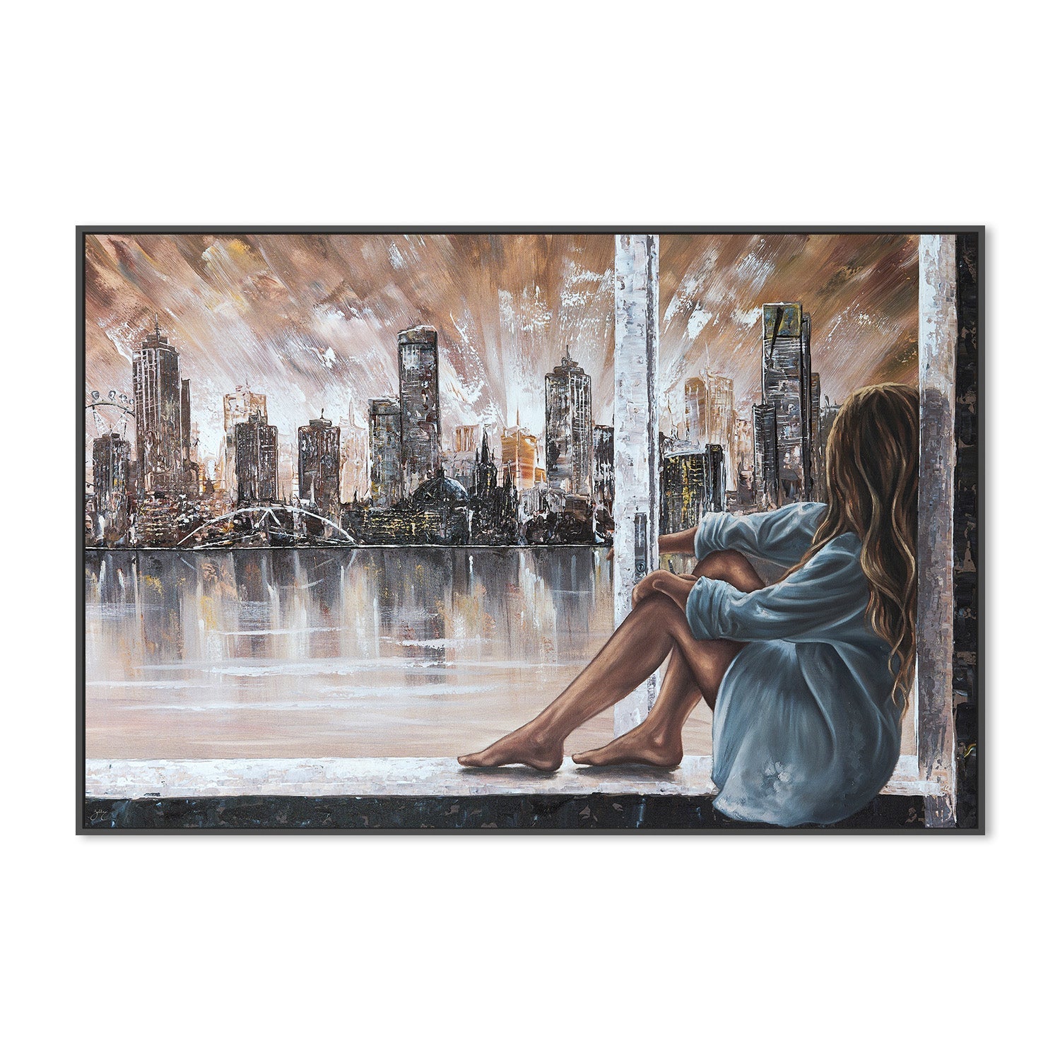 wall-art-print-canvas-poster-framed-Home is Where the Heart is , By Isabella Karolewicz-3