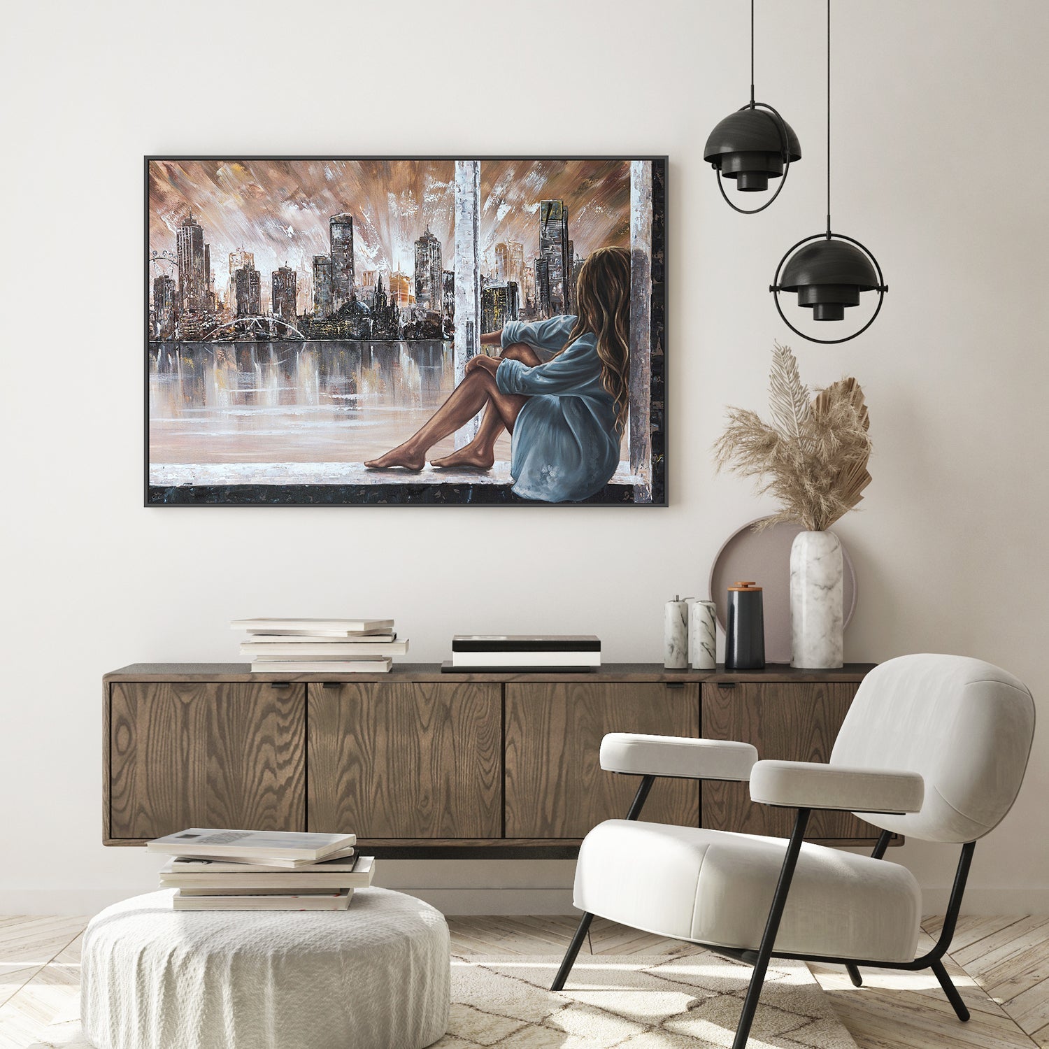 wall-art-print-canvas-poster-framed-Home is Where the Heart is , By Isabella Karolewicz-7