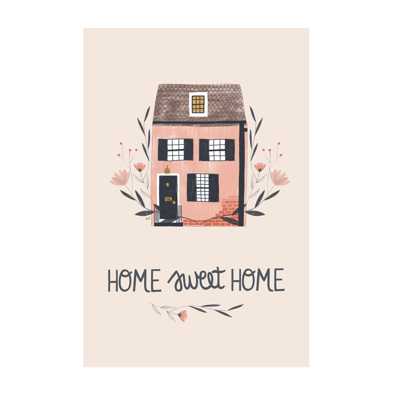 wall-art-print-canvas-poster-framed-Home Sweet Home , By Menina Lisboa-1