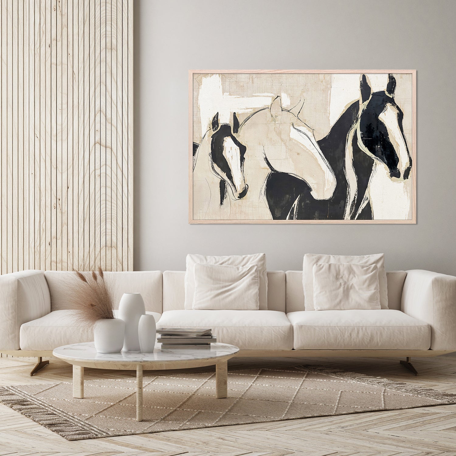 wall-art-print-canvas-poster-framed-horse family-8